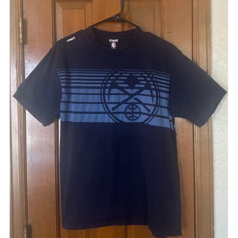 Nba Unk Mens Denver Nuggets Blue T-Shirt Pullover Short Sleeve Size Medium